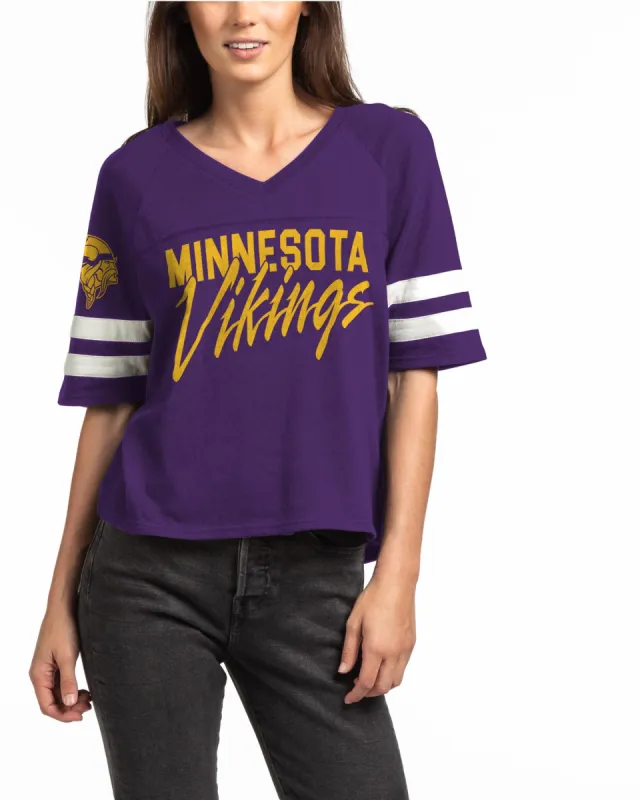 Women's Vikings Vneck Tee sold by Junk Food Clothing