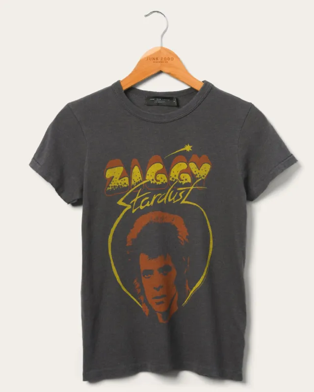 Women's David Bowie Ziggy Shooting Star Original Tee sold by Junk Food Clothing