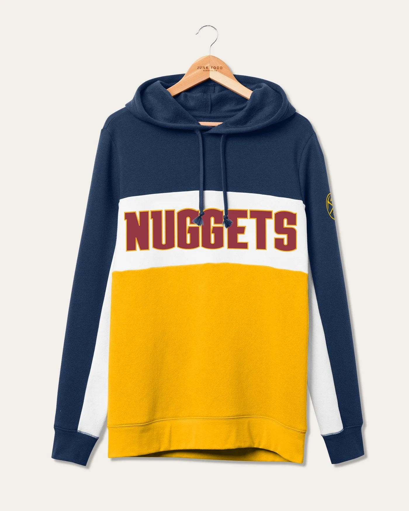 NBA Denver Nuggets Colorblock Hoodie sold by Junk Food Clothing