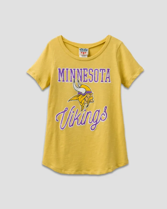 GIRLS VIKINGS GAME DAY TEE sold by Junk Food Clothing