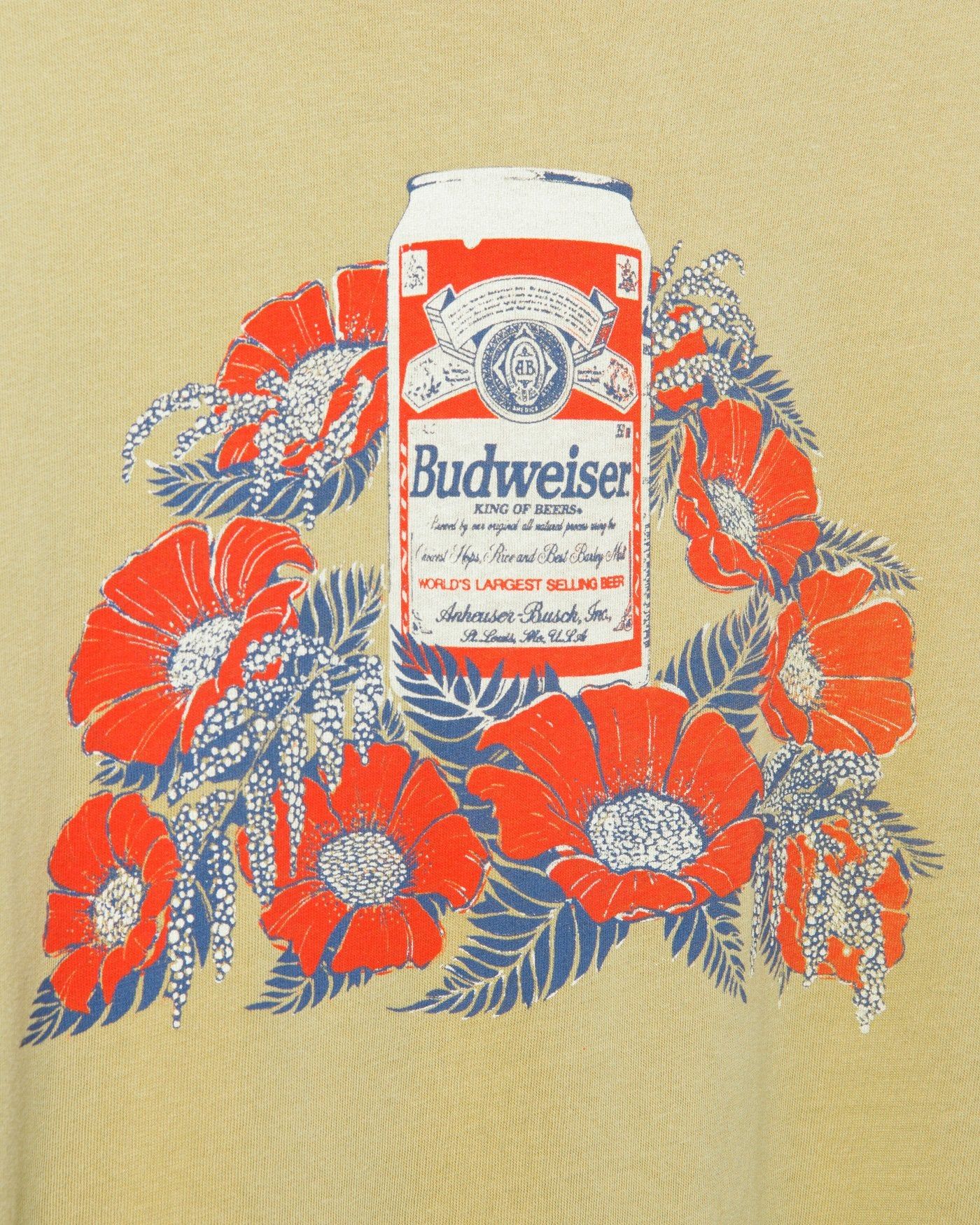 Budweiser Flowers Vintage Tee sold by Junk Food Clothing product image thumbnail 4