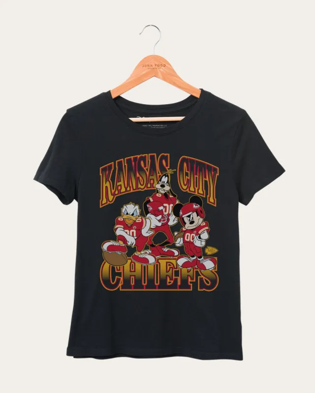Women's Chiefs Disney Huddle Up Tee sold by Junk Food Clothing
