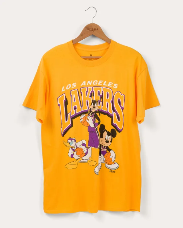 Los Angeles Lakers Mickey Squad Tee sold by Junk Food Clothing