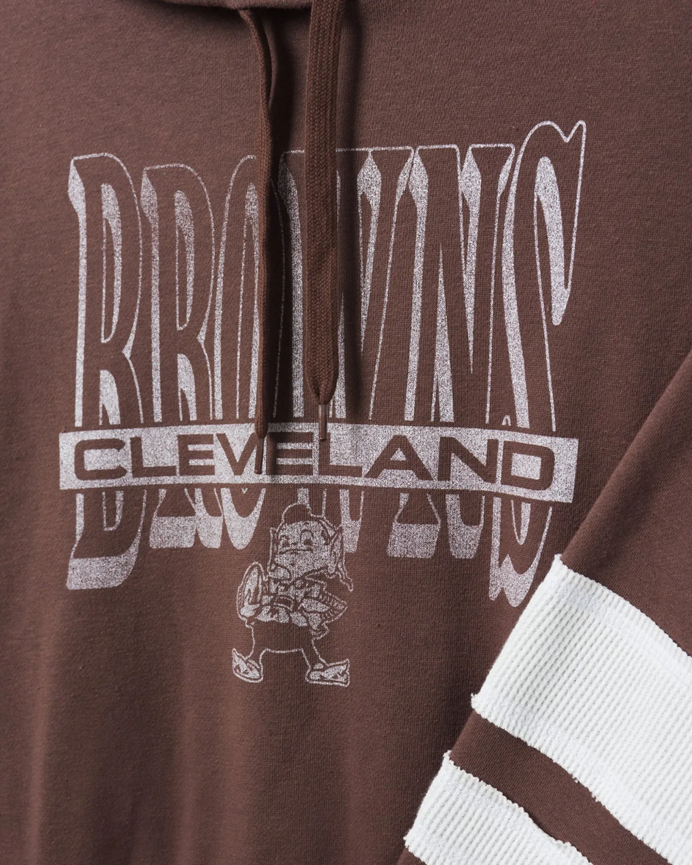 Women's Browns Stripe Hoodie sold by Junk Food Clothing product image thumbnail 3