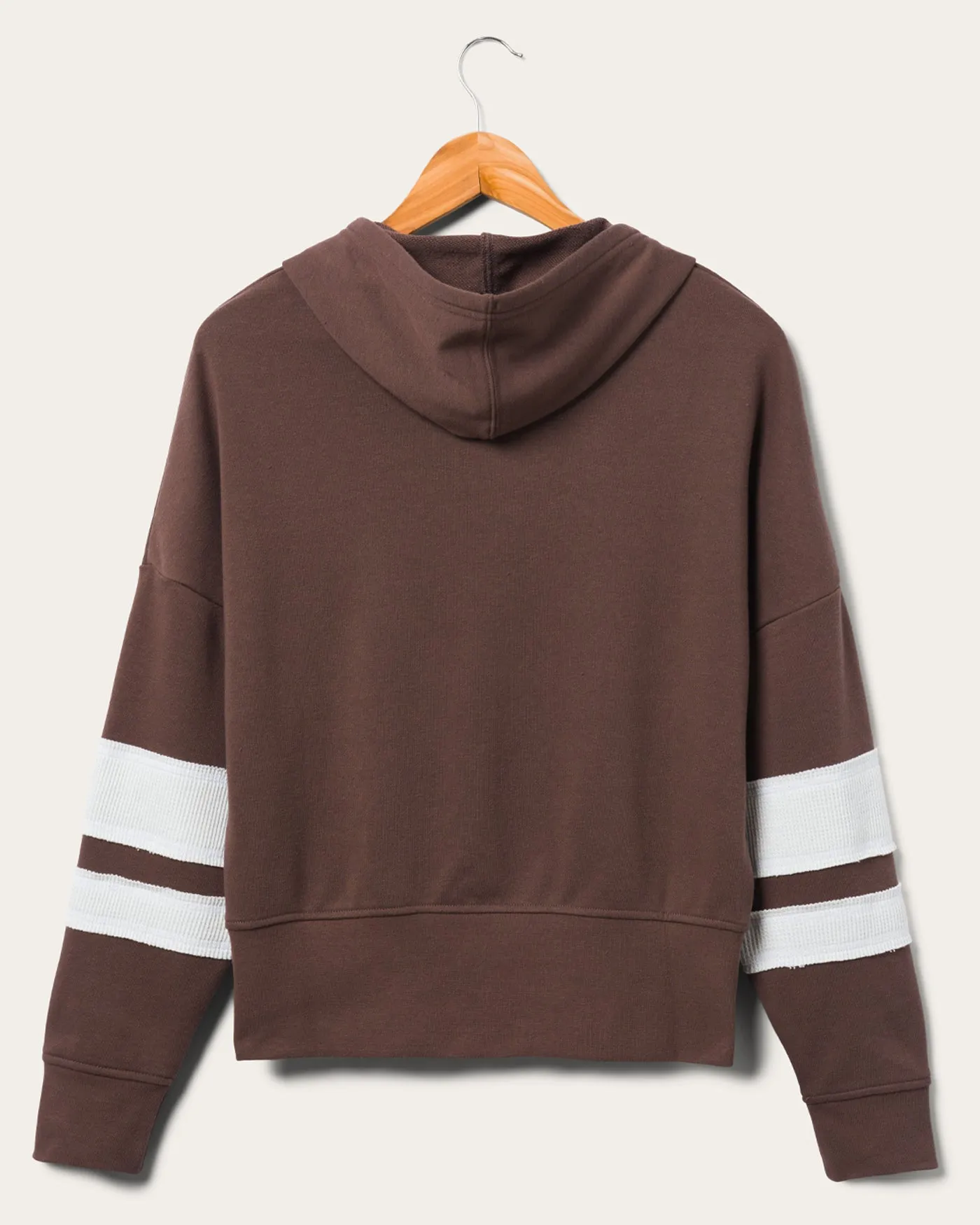 Women's Browns Stripe Hoodie sold by Junk Food Clothing product image thumbnail 2