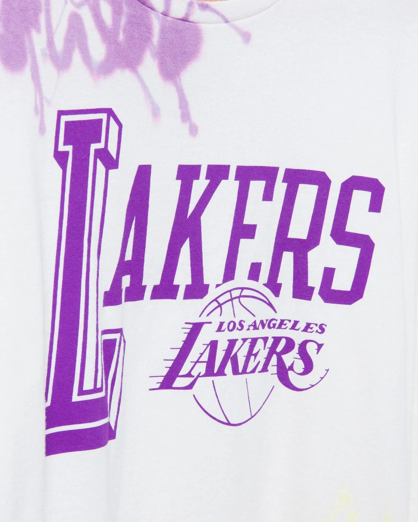 NBA Los Angeles Lakers Tie Dye Flea Market Long Sleeve Tee sold by Junk Food Clothing product image thumbnail 3