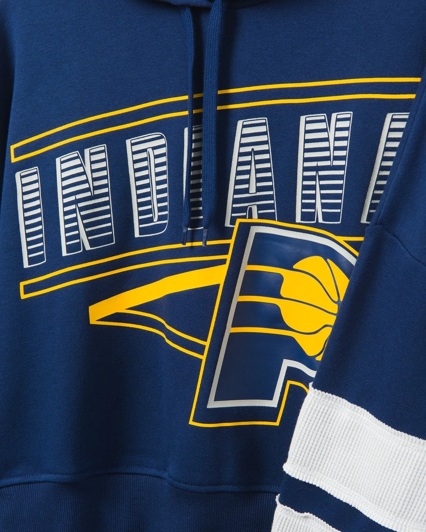 Women's Pacers Overtime Striped Fleece Hoodie sold by Junk Food Clothing product image thumbnail 3