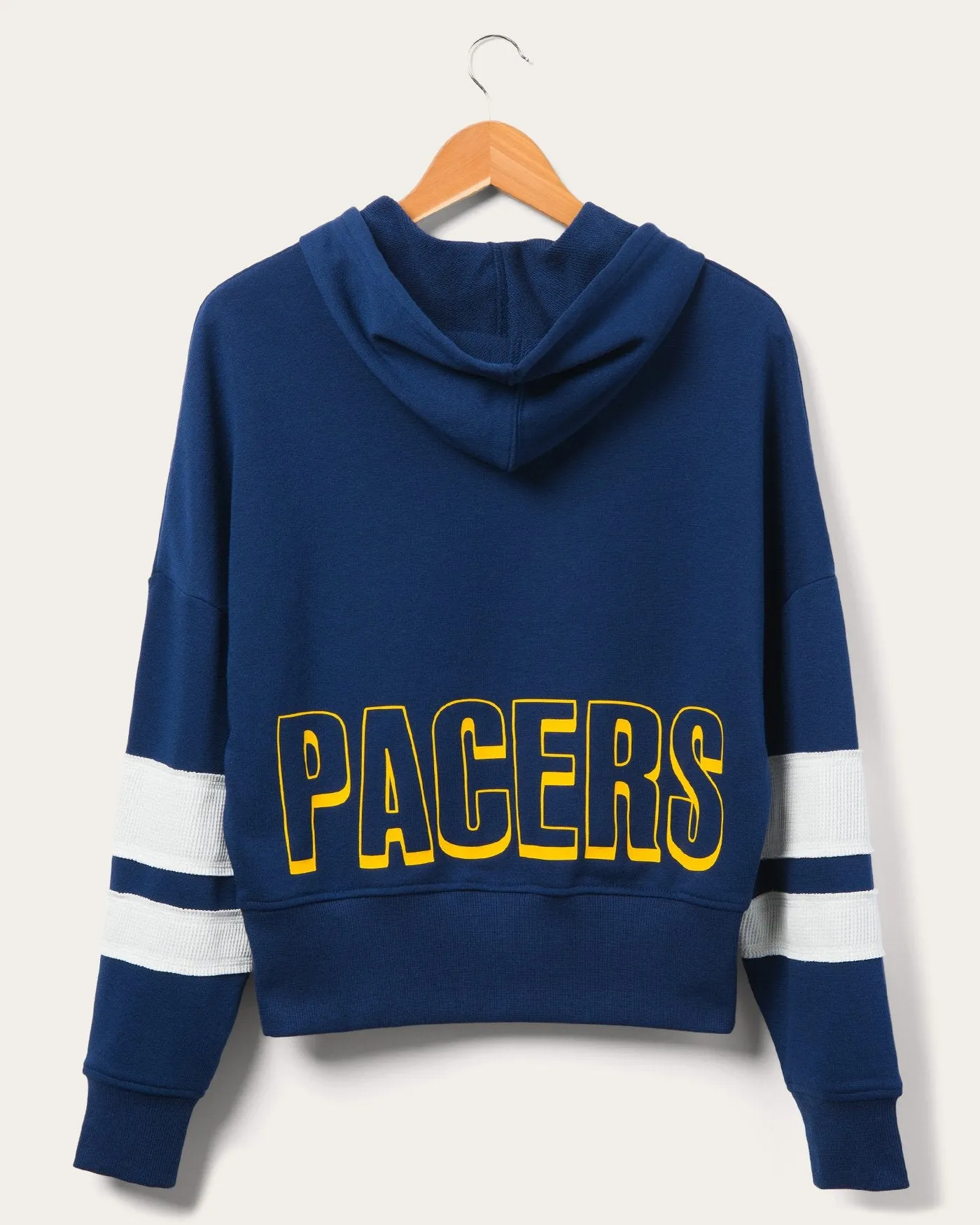 Women's Pacers Overtime Striped Fleece Hoodie sold by Junk Food Clothing product image thumbnail 2