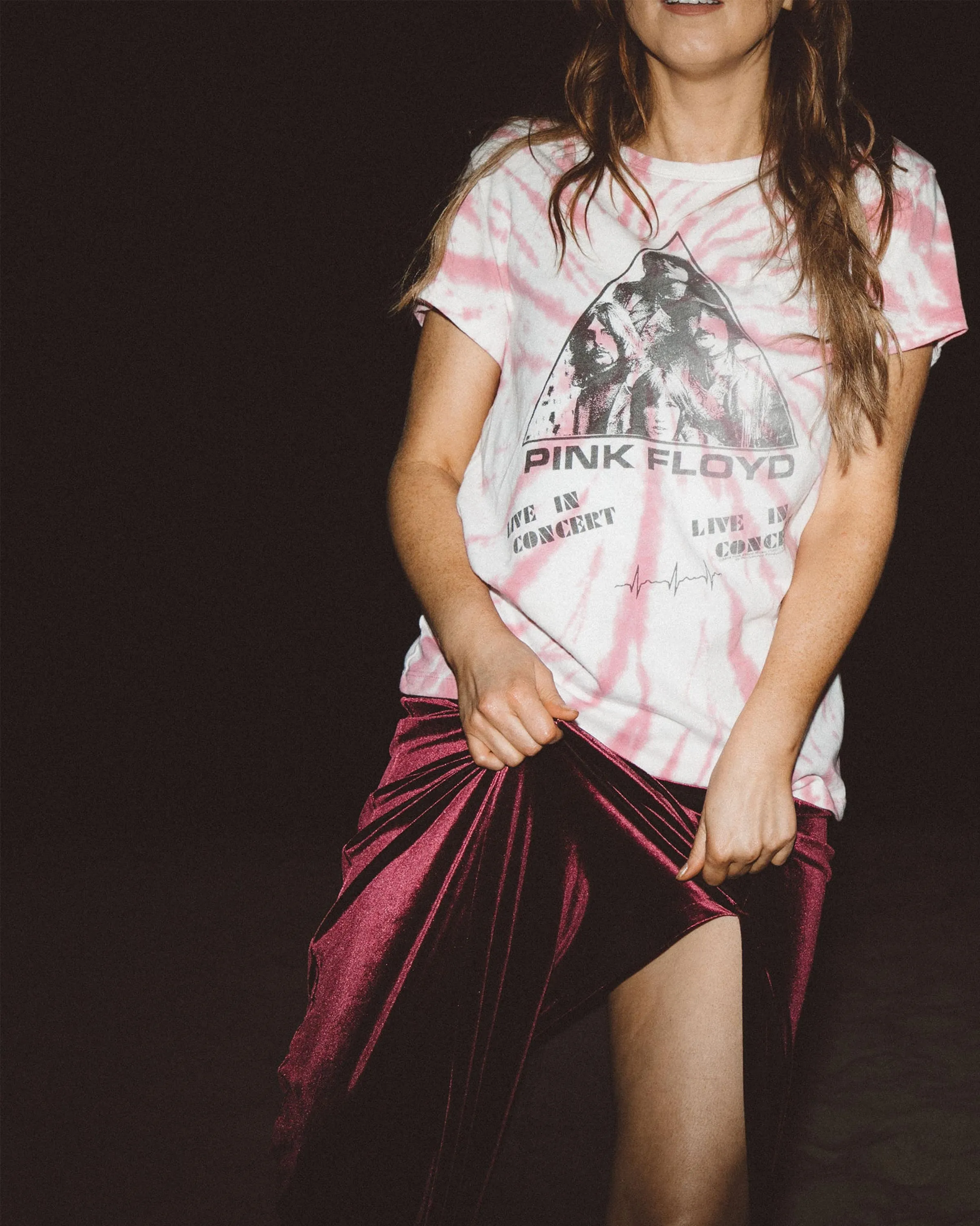 WOMENS PINK FLOYD LIVE IN CONCERT TEE sold by Junk Food Clothing product image thumbnail 5