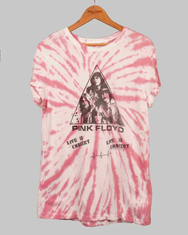 WOMENS PINK FLOYD LIVE IN CONCERT TEE sold by Junk Food Clothing