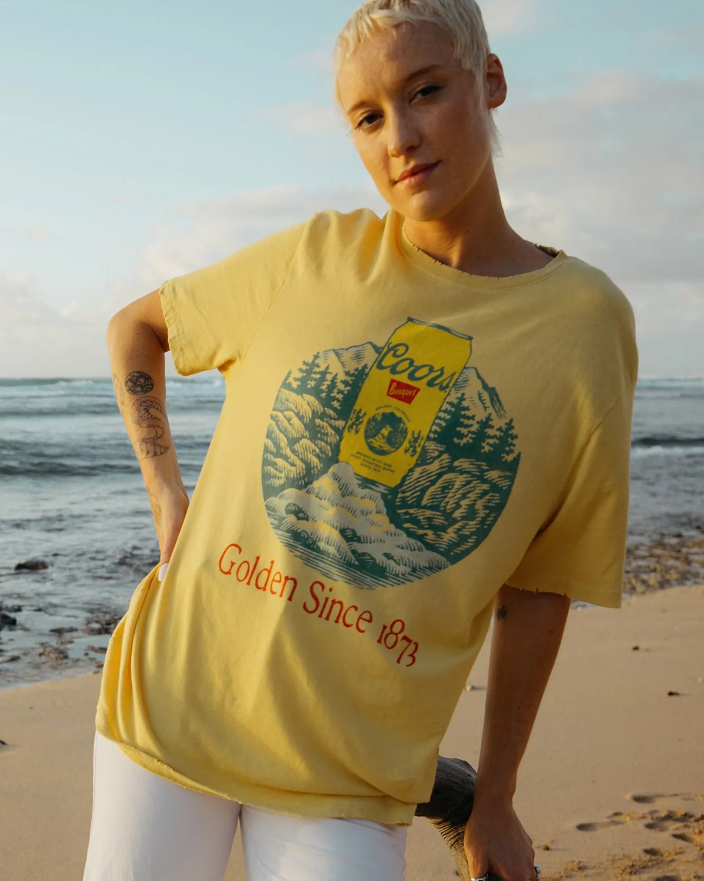 Coors Golden Since 1873 Vintage Tee sold by Junk Food Clothing product image thumbnail 3