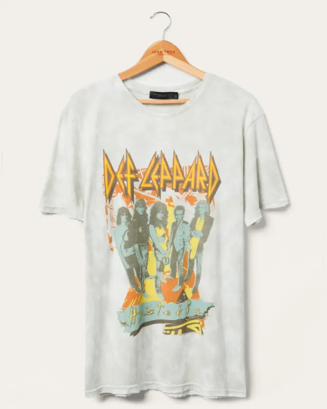 Def Leppard Hysteria Tie Dye Vintage Tee sold by Junk Food Clothing