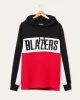 NBA Portland Trail Blazers Colorblock Hoodie sold by Junk Food Clothing