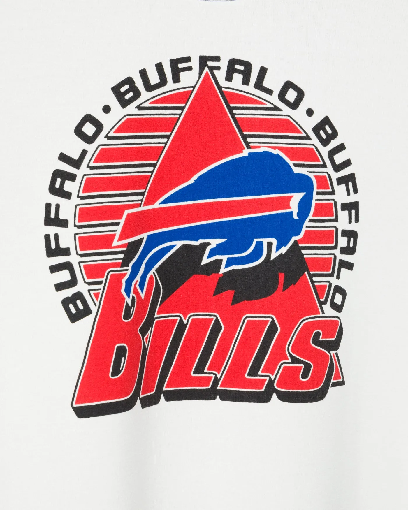 Women's Buffalo Bills Color Block Crop Tee sold by Junk Food Clothing product image thumbnail 3