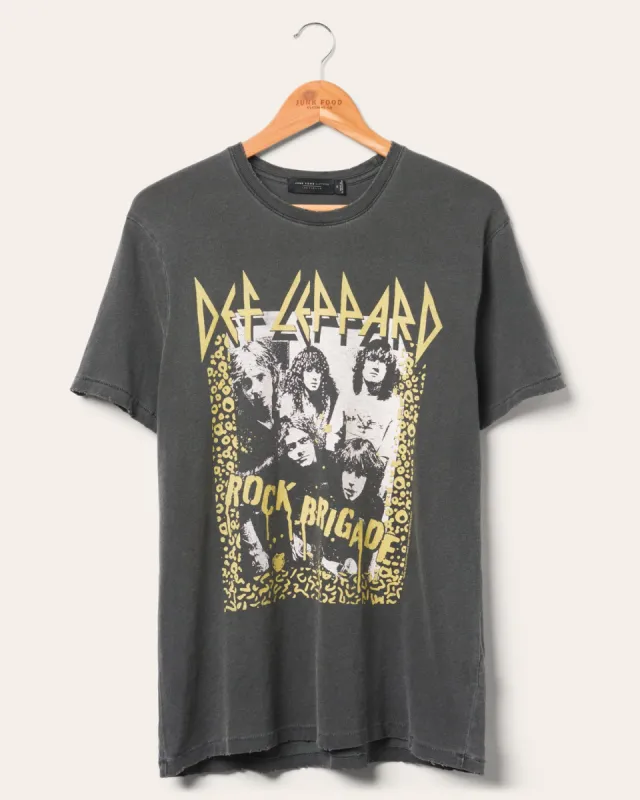 Def Leppard Rock Brigade Vintage Tee sold by Junk Food Clothing