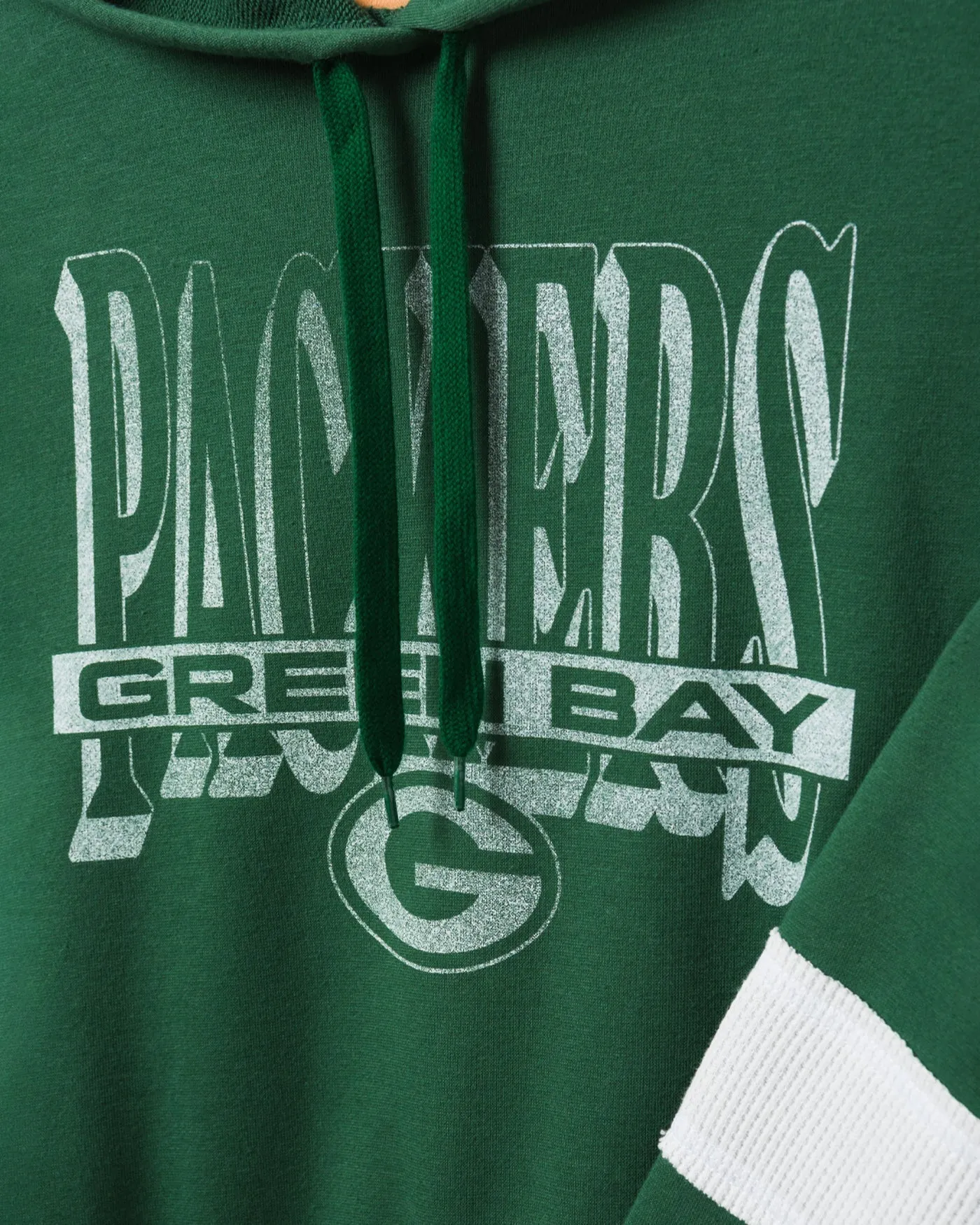 Women's Green Bay Packers Stripe Hoodie sold by Junk Food Clothing product image thumbnail 5