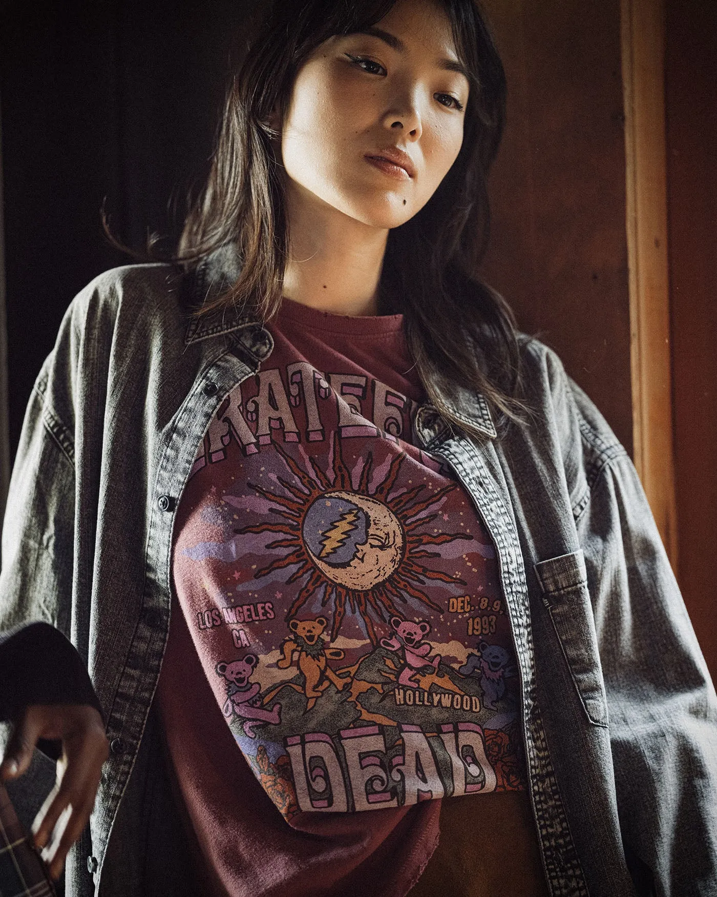 Women's Grateful Dead Los Angeles Vintage Tee sold by Junk Food Clothing product image thumbnail 4