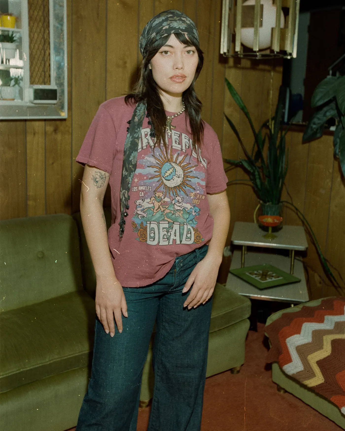 Women's Grateful Dead Los Angeles Vintage Tee sold by Junk Food Clothing product image thumbnail 3