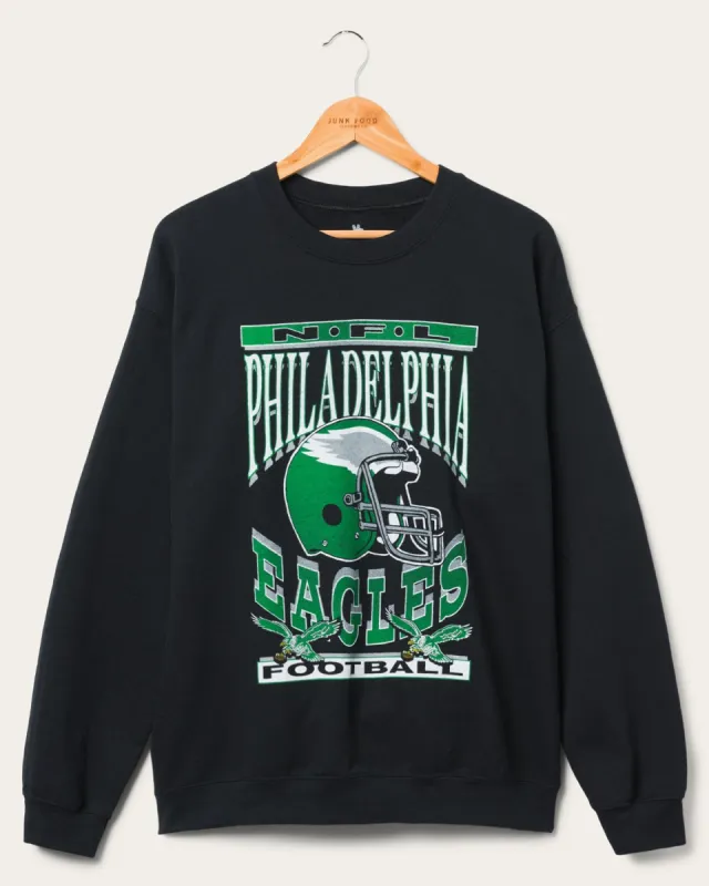 Philadelphia Eagles Helmet Flea Market Crew sold by Junk Food Clothing