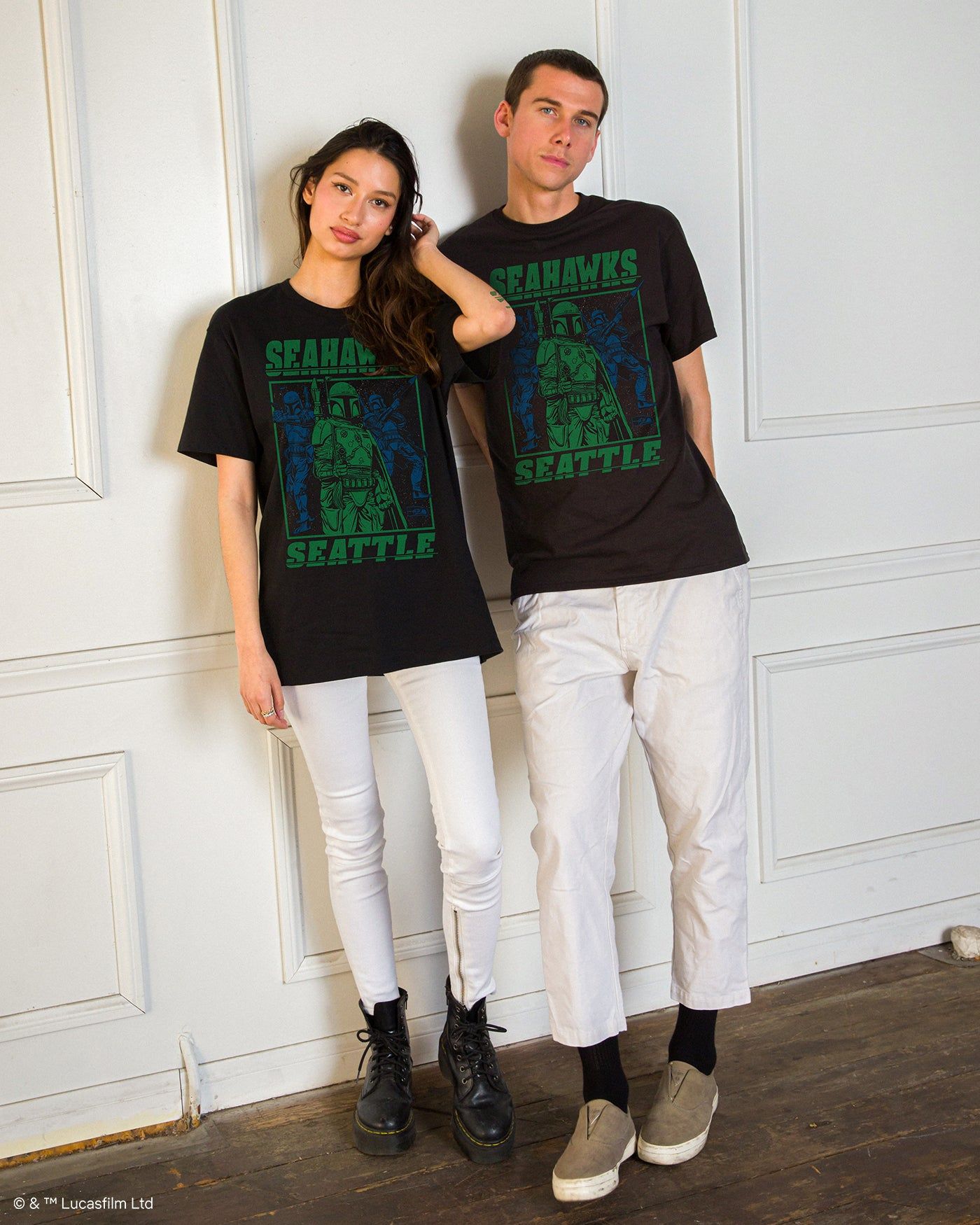 Seahawks Star Wars™ Boba Fett Showdown Fan Tee sold by Junk Food Clothing product image thumbnail 2