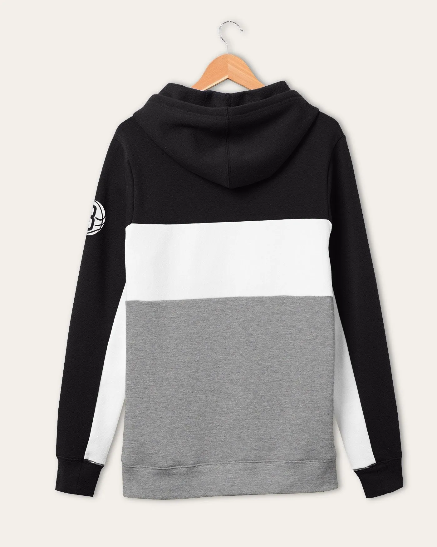 NBA Brooklyn Nets Colorblock Hoodie sold by Junk Food Clothing product image thumbnail 3