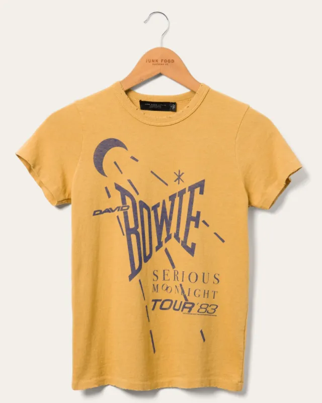 Women's David Bowie US Tour '82 Original Tee sold by Junk Food Clothing