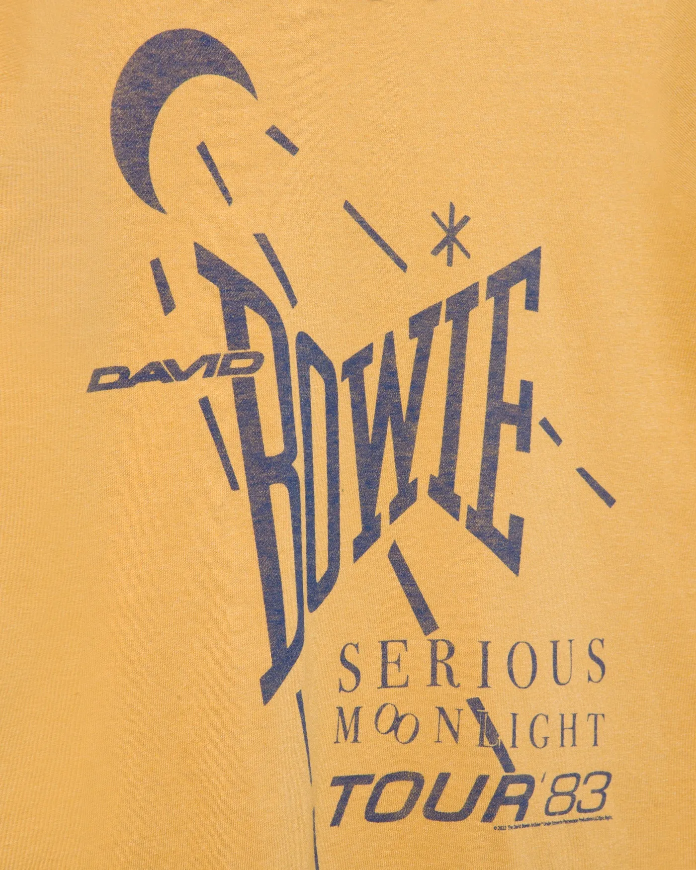 Women's David Bowie US Tour '82 Original Tee sold by Junk Food Clothing product image thumbnail 4