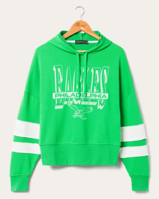 Women's Eagles Stripe Hoodie sold by Junk Food Clothing