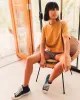 Women's Crop Mock Neck Tee sold by Junk Food Clothing