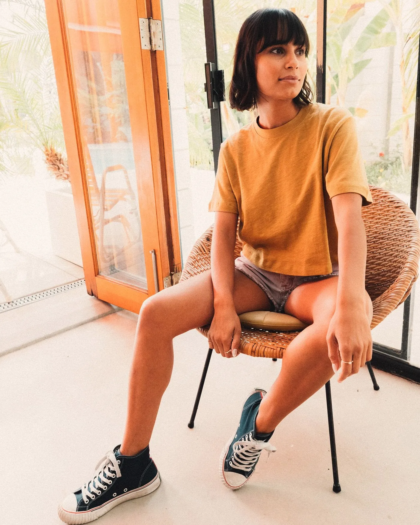 Women's Crop Mock Neck Tee sold by Junk Food Clothing product image thumbnail 5