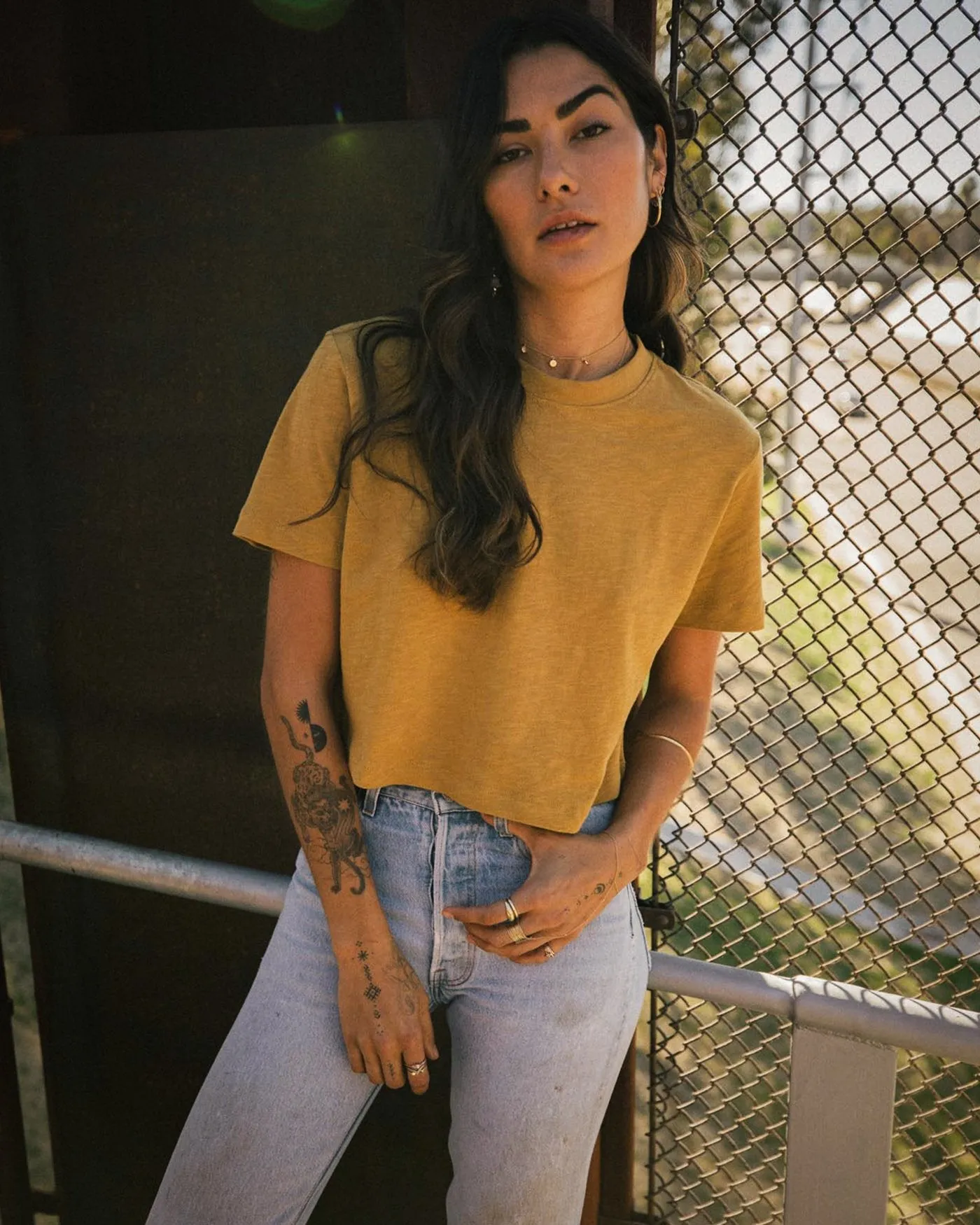 Women's Crop Mock Neck Tee sold by Junk Food Clothing product image thumbnail 2