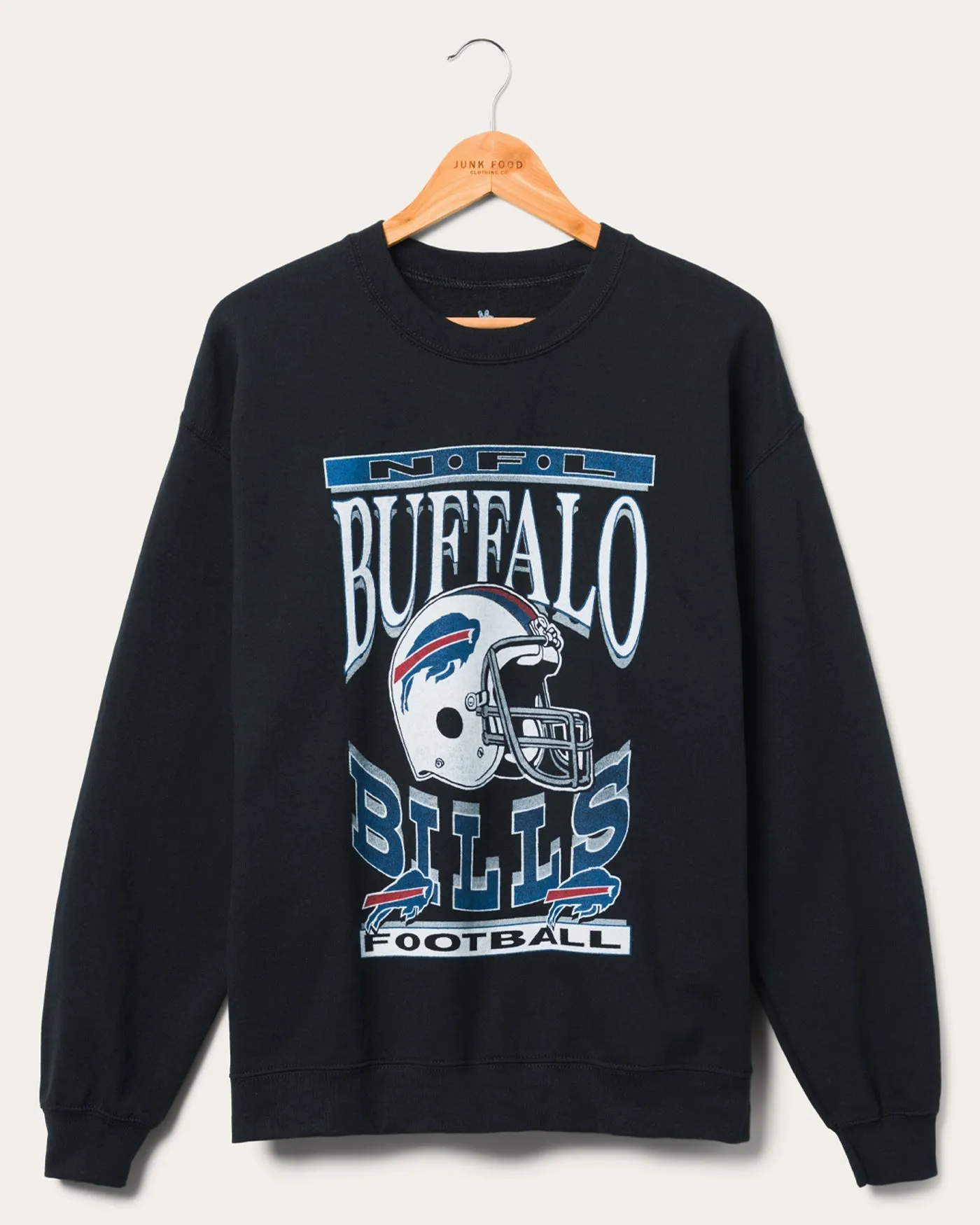 Buffalo Bills Helmet Flea Market Crew sold by Junk Food Clothing