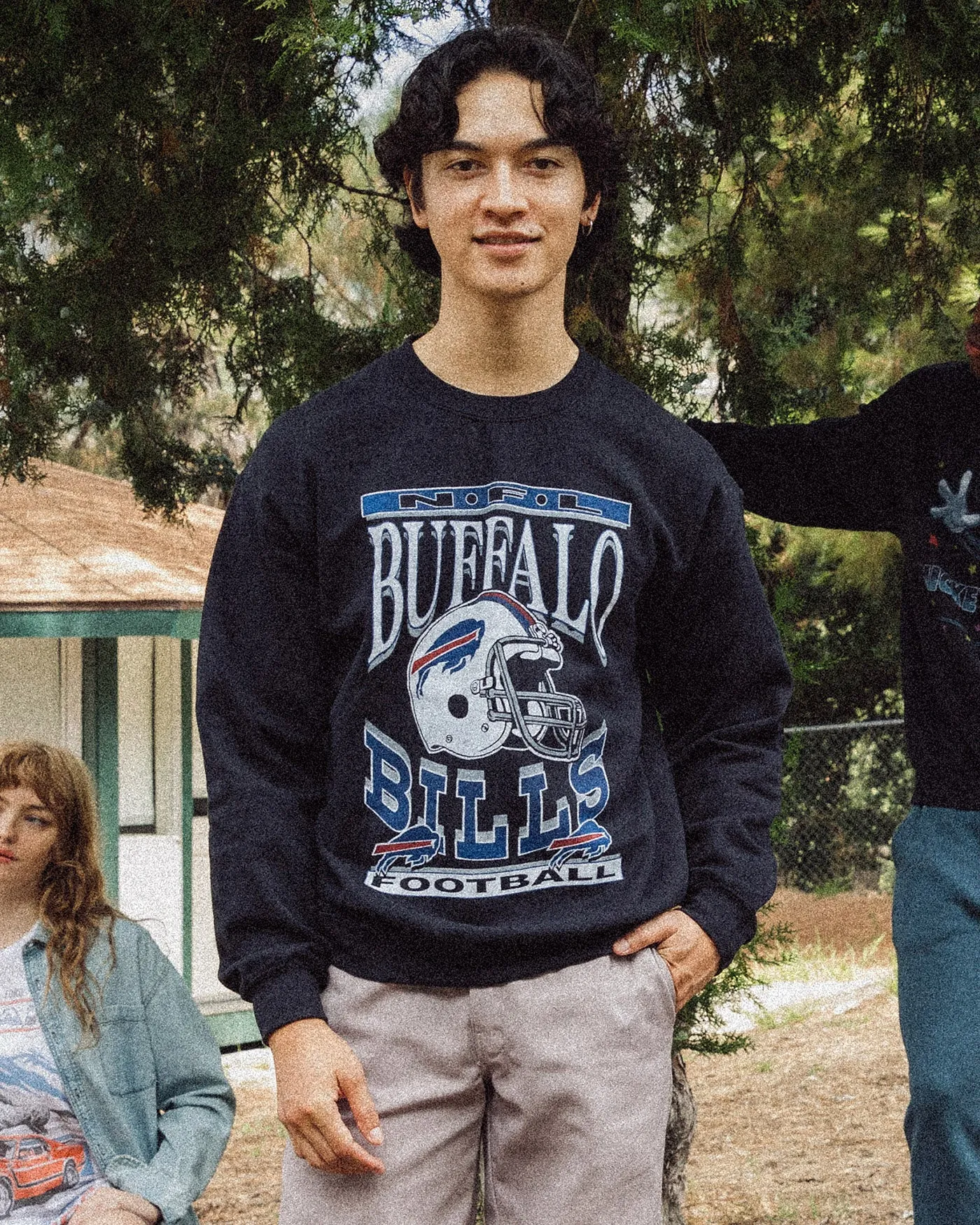 Buffalo Bills Helmet Flea Market Crew sold by Junk Food Clothing product image thumbnail 2