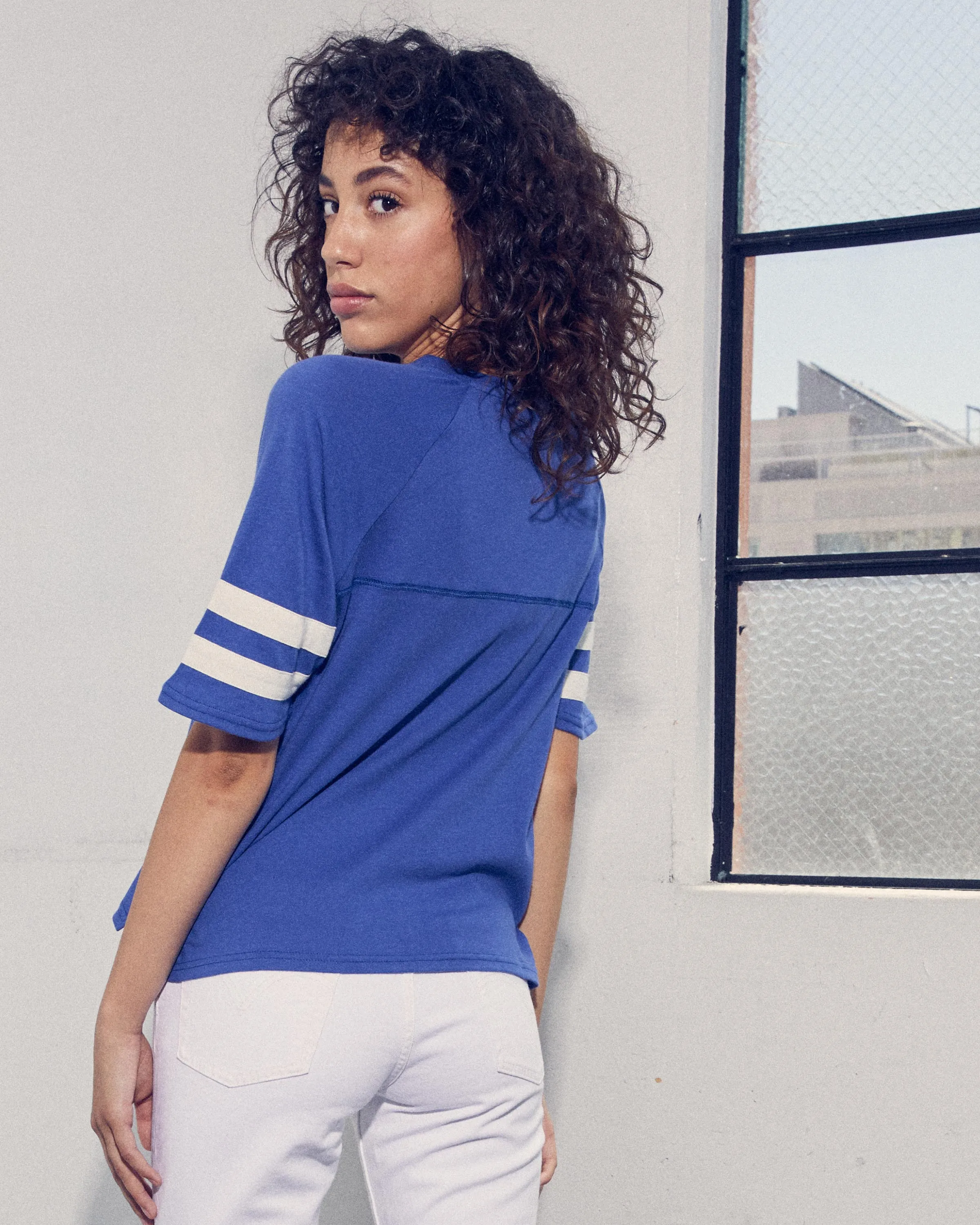 WOMENS SEAHAWKS VNECK TEE sold by Junk Food Clothing product image thumbnail 3