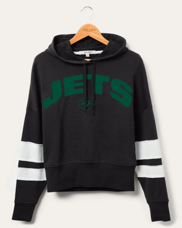 Women's NFL Jets Sideline Striped Fleece sold by Junk Food Clothing