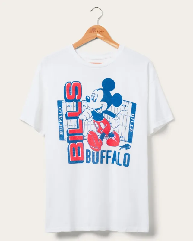 Buffalo Bills Mickey Field Tee sold by Junk Food Clothing