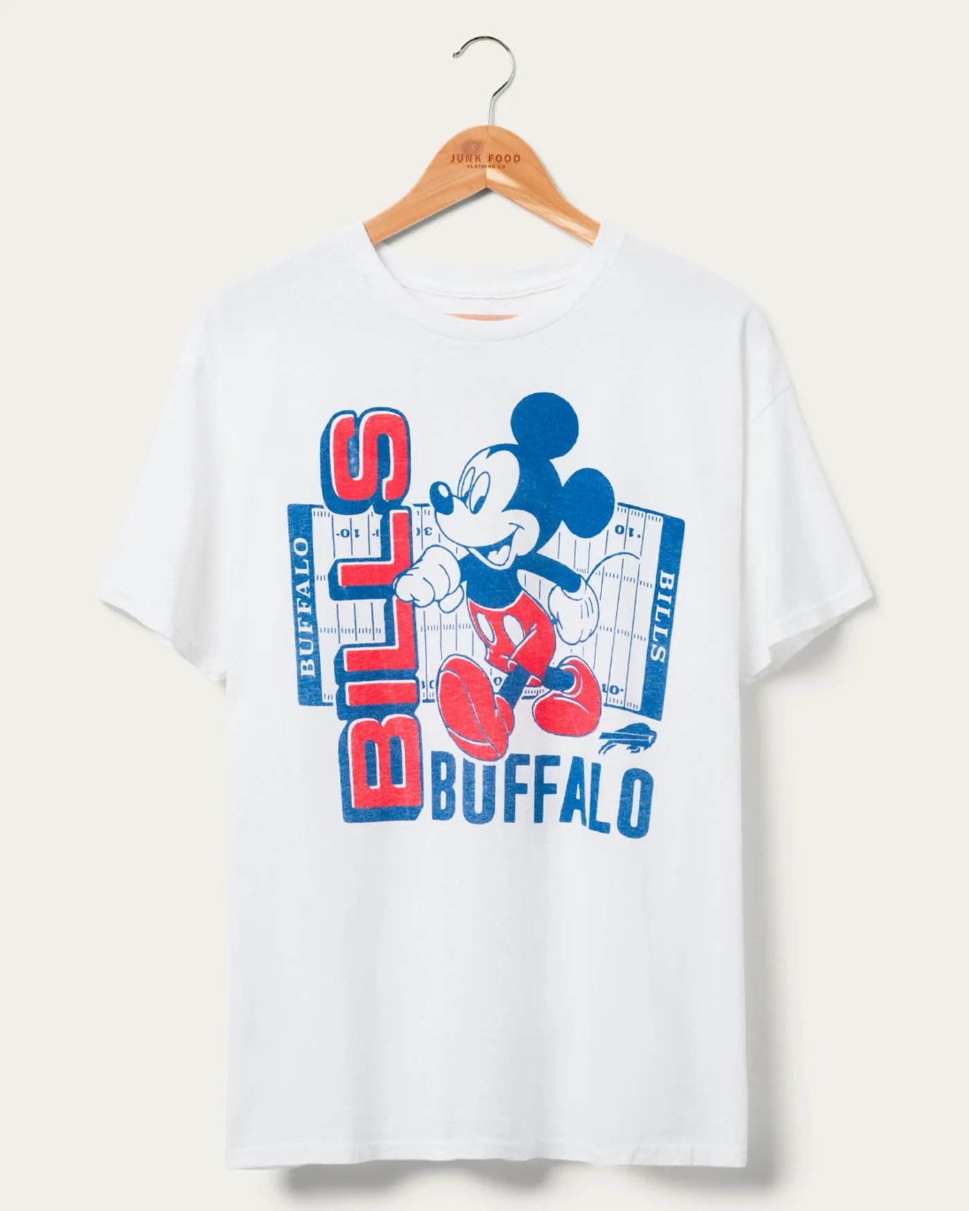 Buffalo Bills Mickey Field Tee sold by Junk Food Clothing