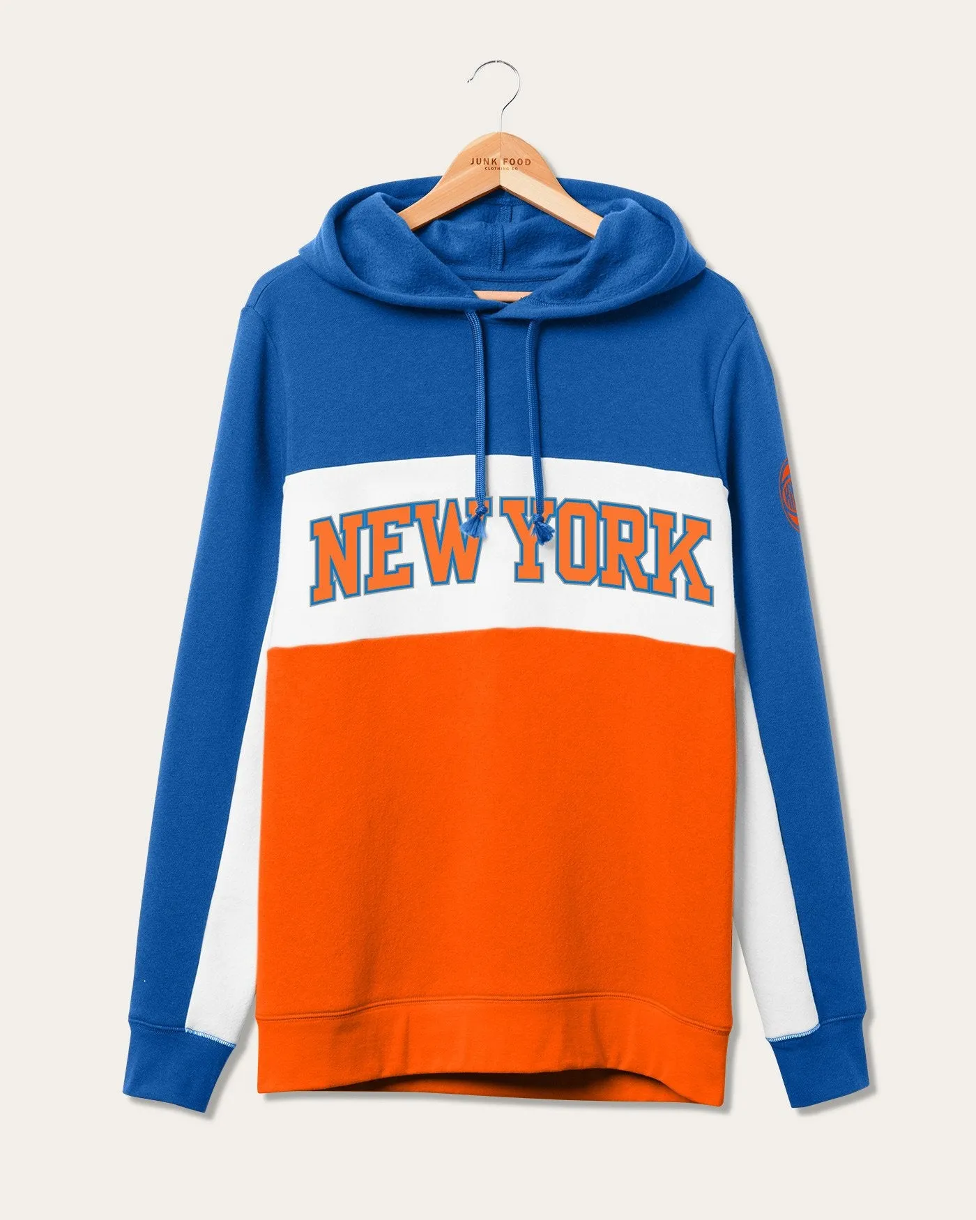 NBA New York Knicks Colorblock Hoodie sold by Junk Food Clothing