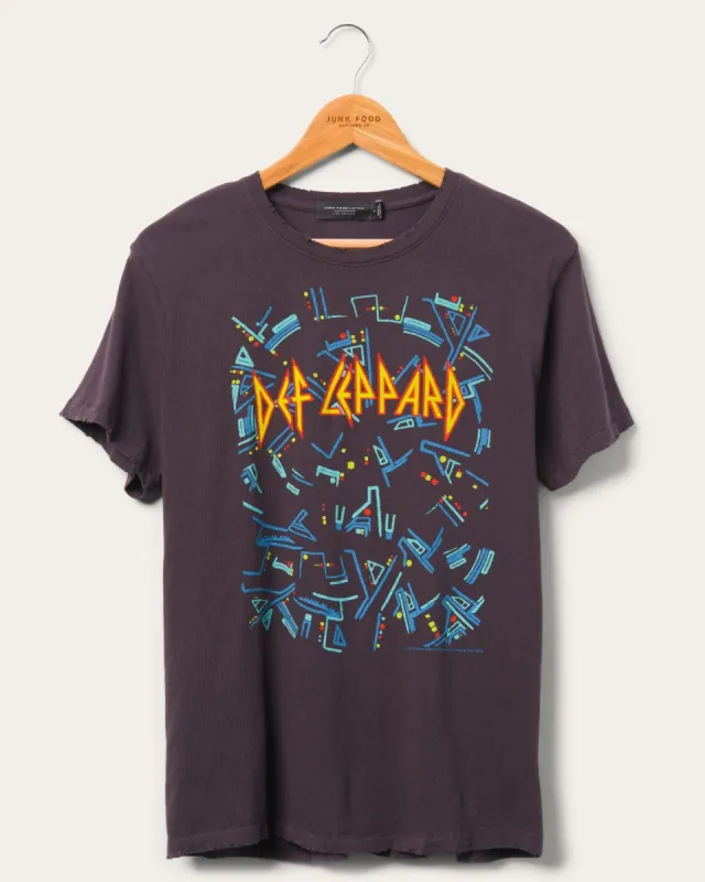 Women's Def Leppard Neon Hysteria Vintage Tee made by Junk Food Clothing