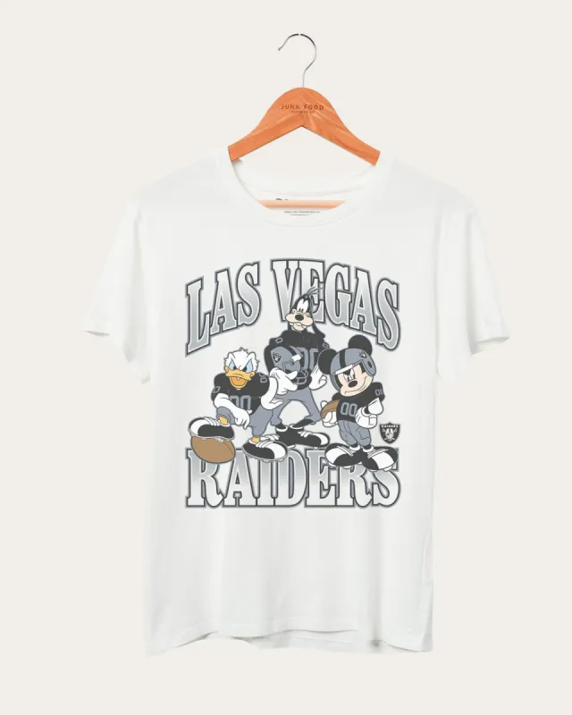 Women's Raiders Disney Huddle Up Tee sold by Junk Food Clothing