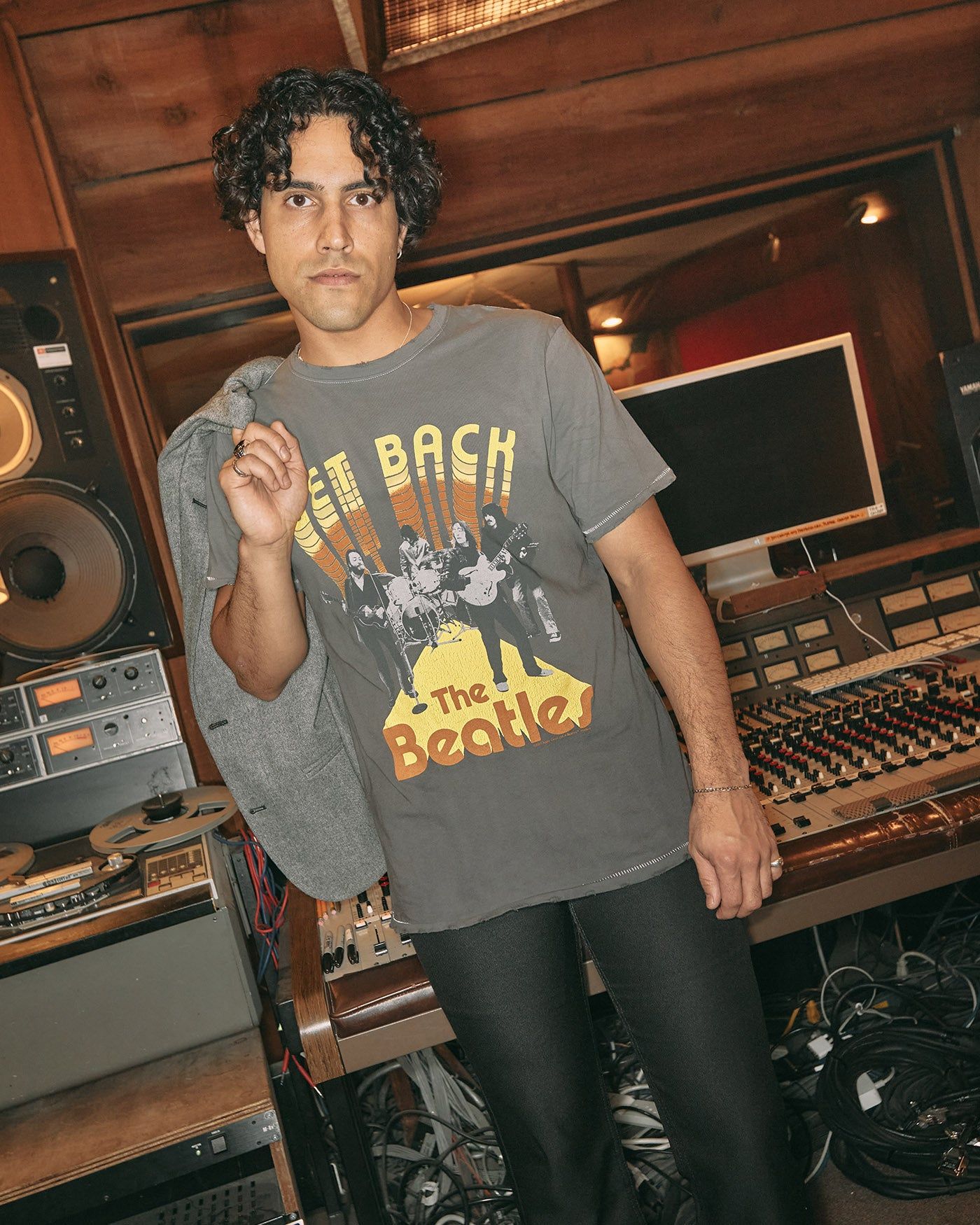 The Beatles Get Back Band Vintage Tee sold by Junk Food Clothing product image thumbnail 2