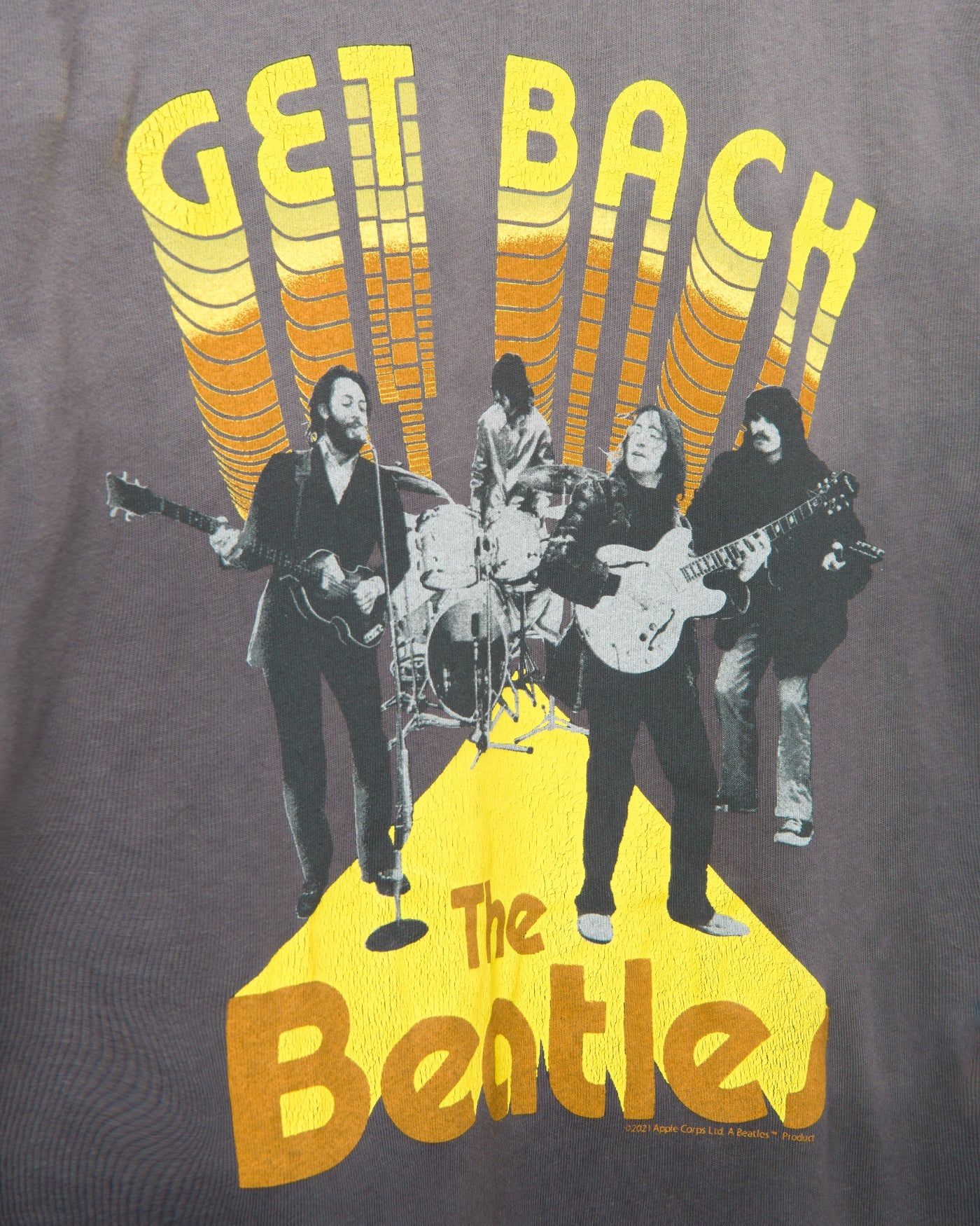 The Beatles Get Back Band Vintage Tee sold by Junk Food Clothing product image thumbnail 5