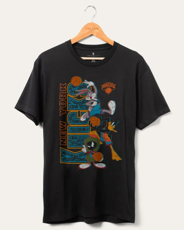Unisex NBA x Space Jam: A New Legacy Knicks Street Ballin' Tee sold by Junk Food Clothing