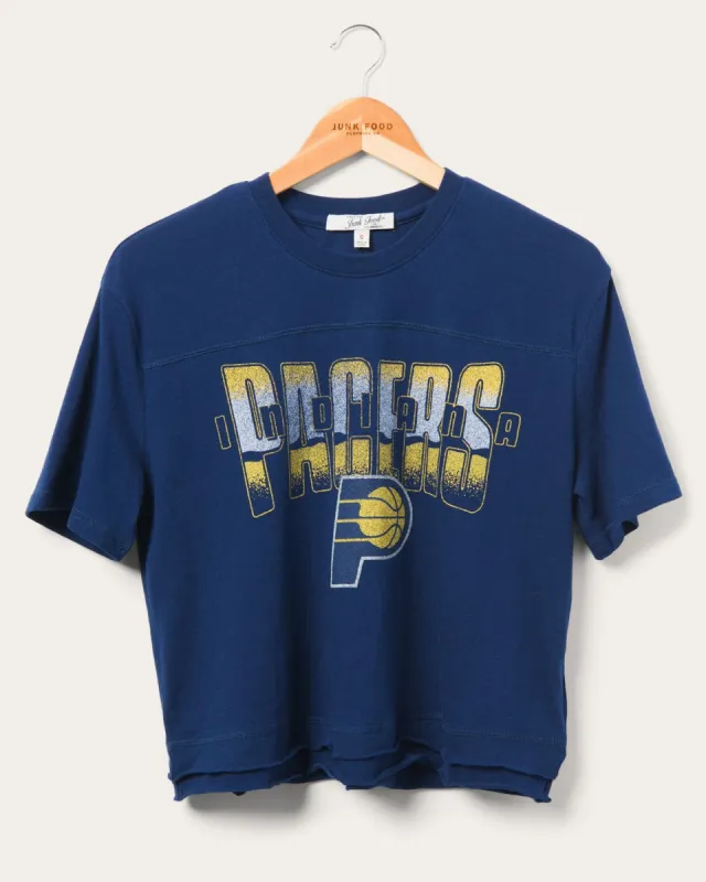 Women's Pacers Courtside Cropped Tee sold by Junk Food Clothing