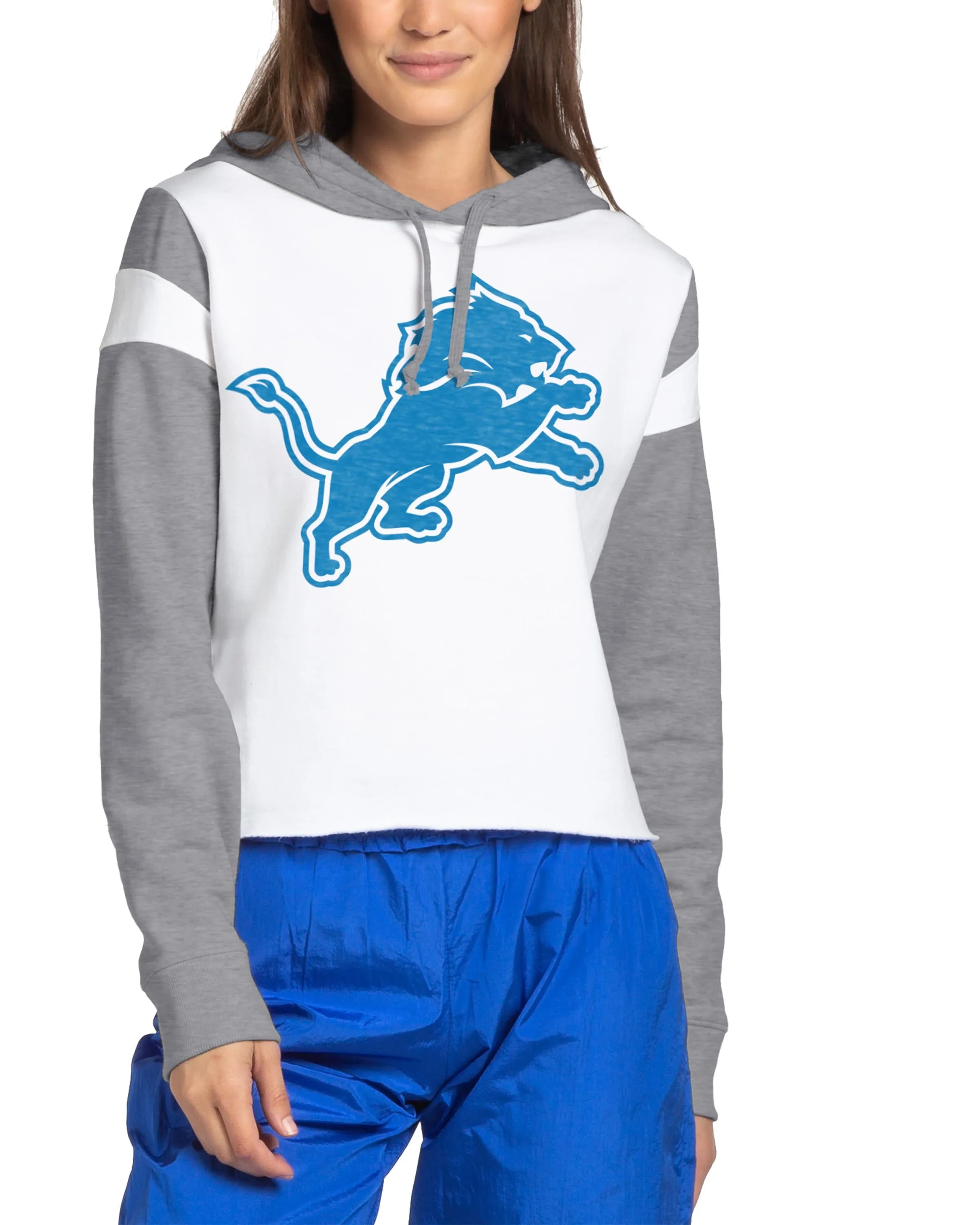 WOMENS LIONS CROPPED HOODIE sold by Junk Food Clothing