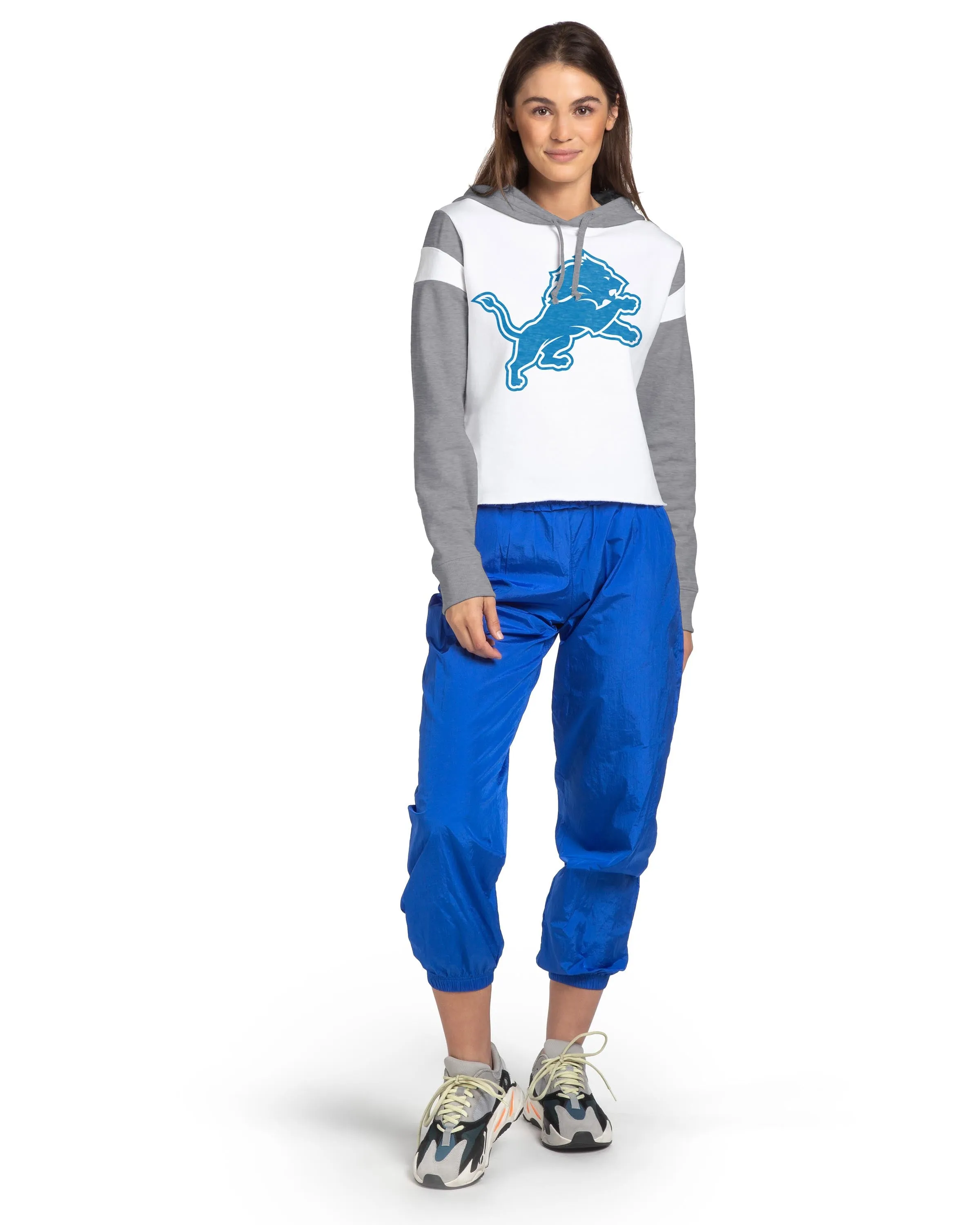 WOMENS LIONS CROPPED HOODIE sold by Junk Food Clothing product image thumbnail 4