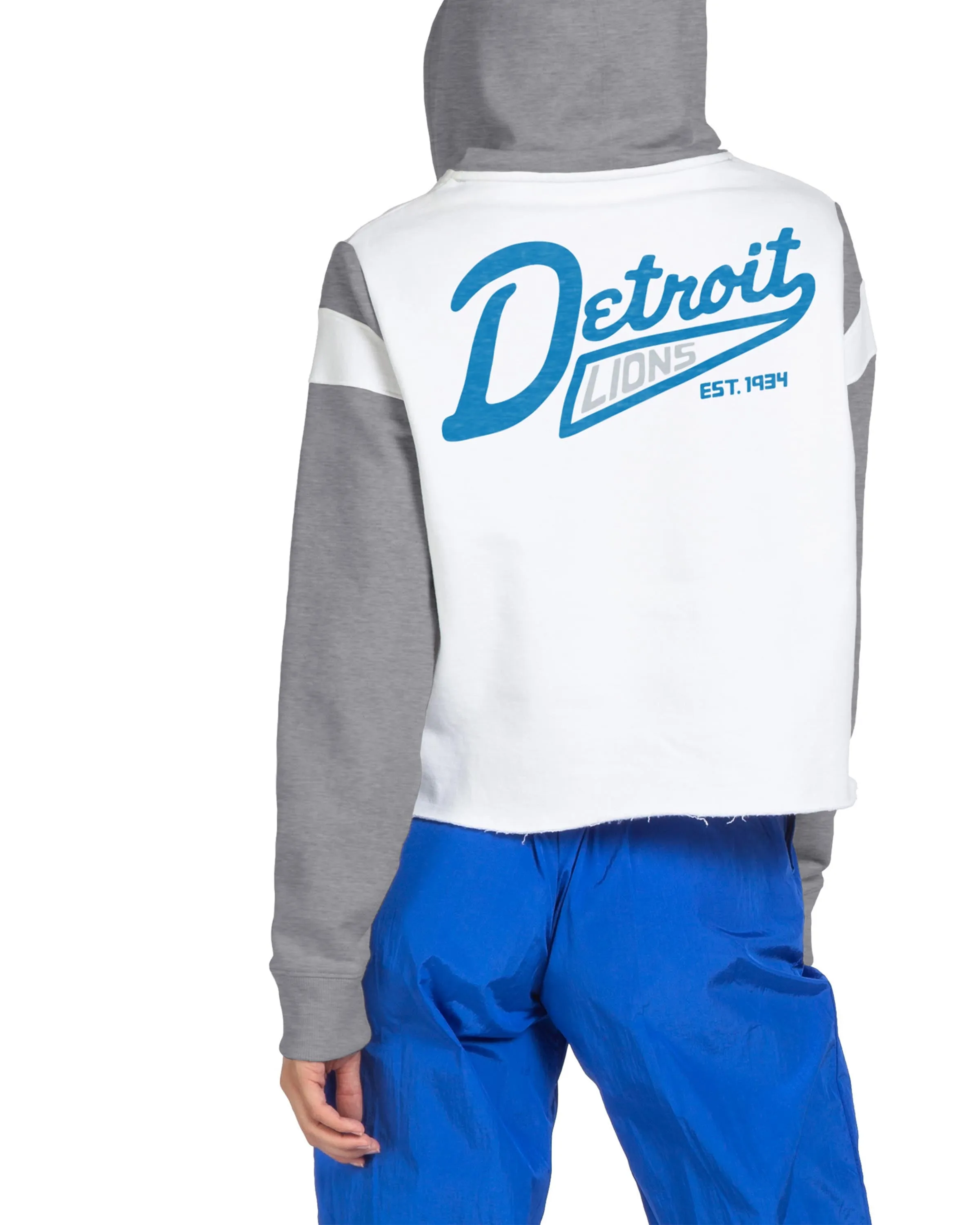 WOMENS LIONS CROPPED HOODIE sold by Junk Food Clothing product image thumbnail 2