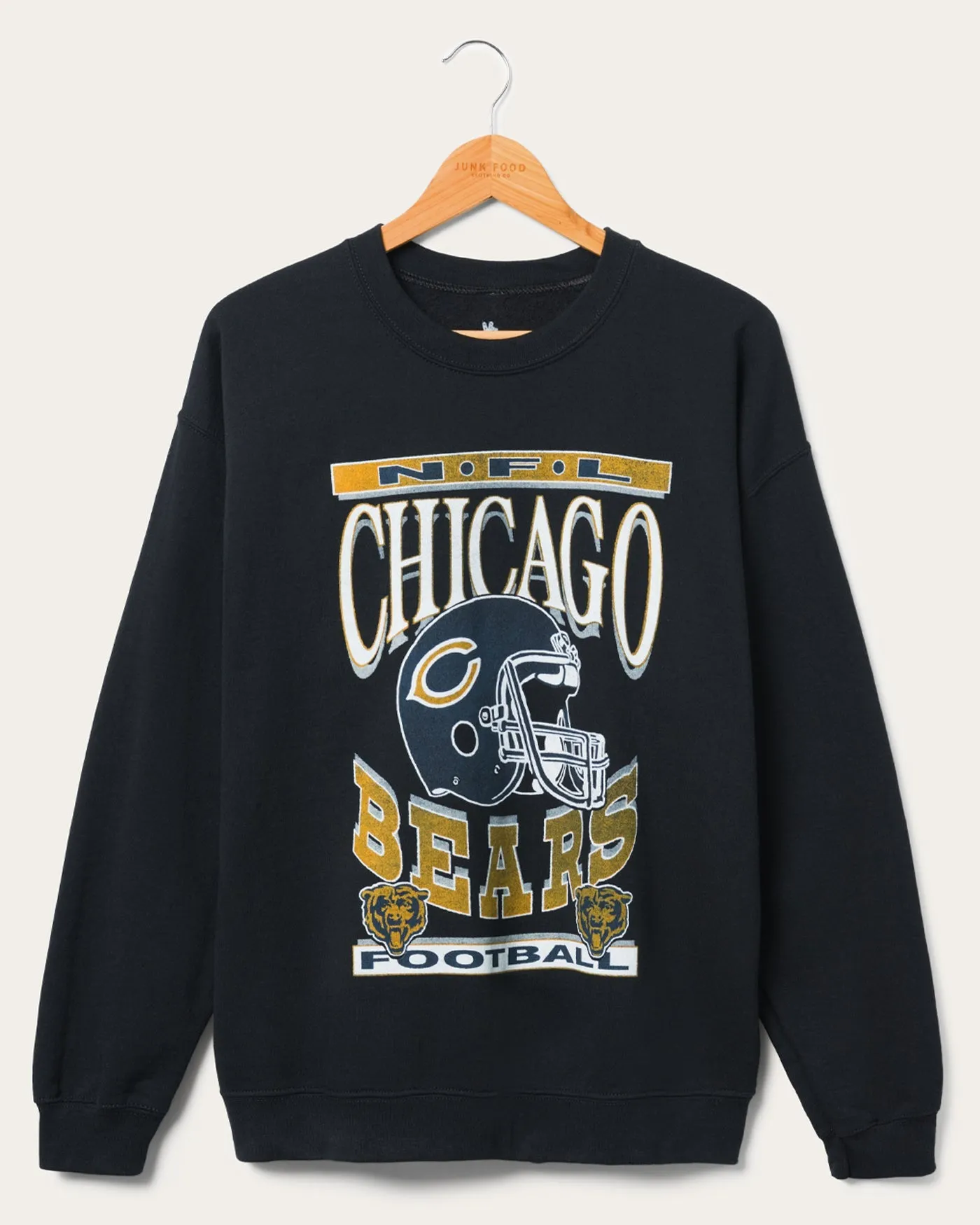 Chicago Bears Helmet Flea Market Crew sold by Junk Food Clothing