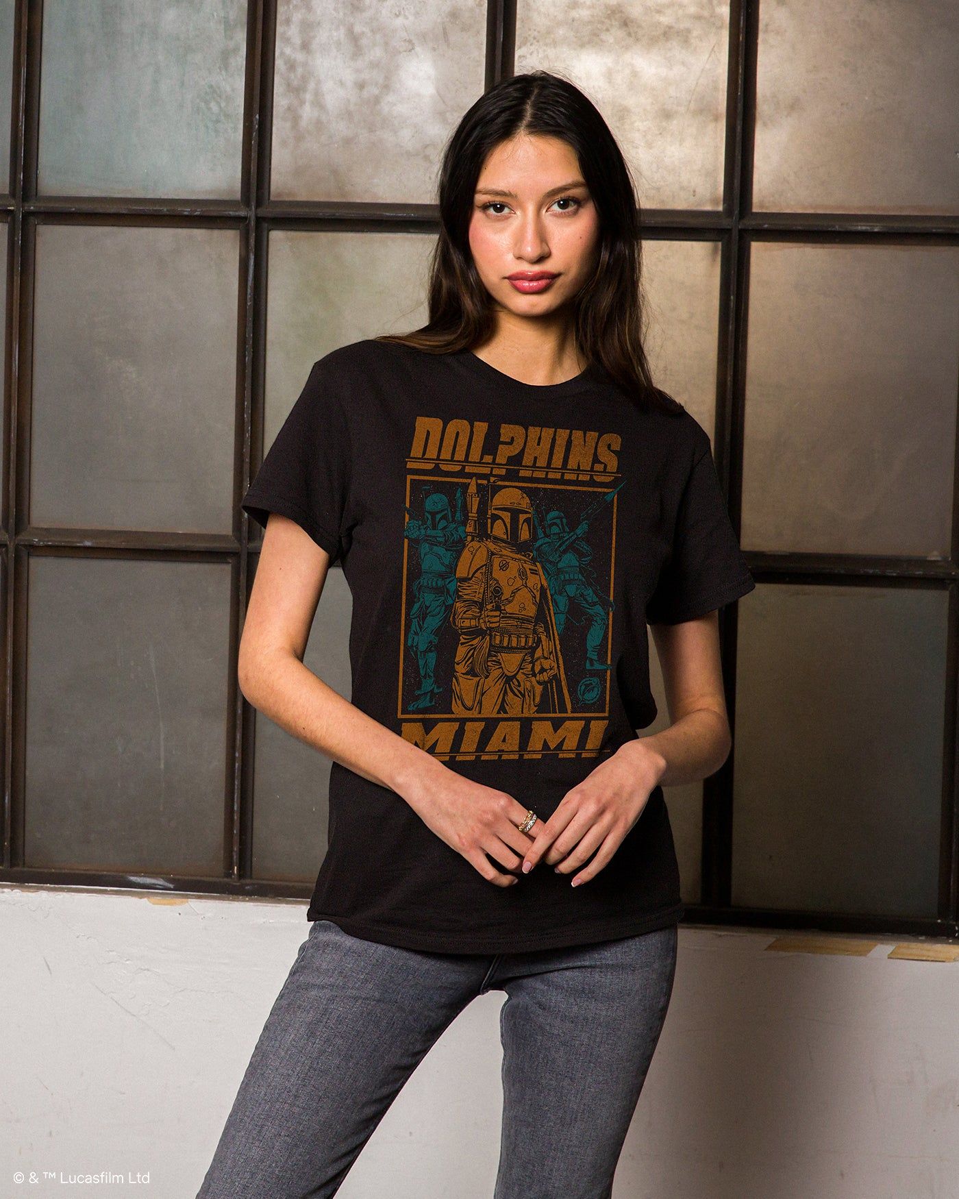 Dolphins Star Wars™ Boba Fett Showdown Tee sold by Junk Food Clothing product image thumbnail 2