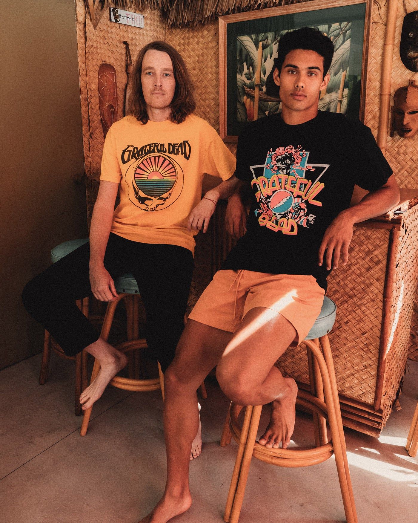 Unisex Grateful Dead Sun Skull Flea Market Tee sold by Junk Food Clothing product image thumbnail 2